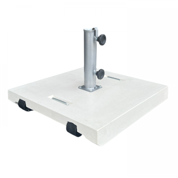 Base de chapéu SUEVO c/ 2 rodas natural branco