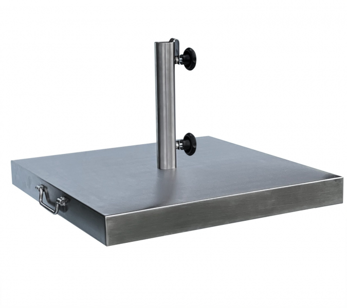 Base de betão em inox