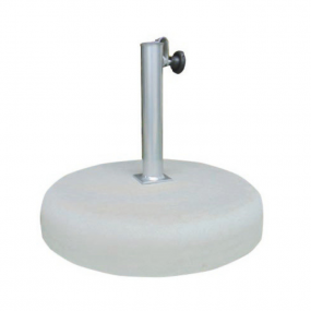 Base de chapéu média em cimento natural cinza