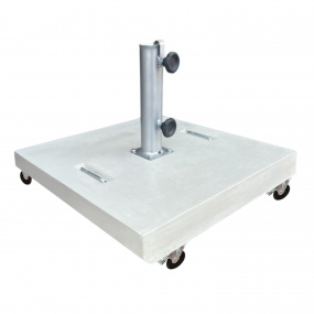 Base de chapéu SUEVO c/ 4 rodas natural branco