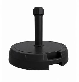 Base plástico e betão grande preto 